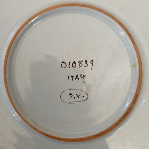 Italian Hand Painted Platter Vintage - Picture 4 of 8